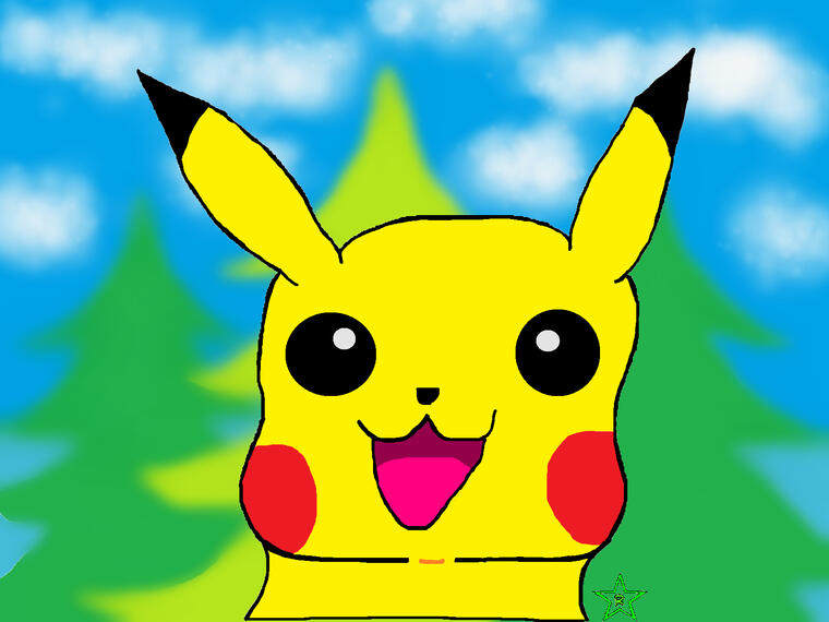 PIKACHU IN THE WOODS (POKEMON FANART) (2025)
