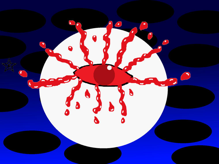 ZERO'S BLEEDING EYE (KIRBY FANART) (2025)